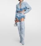 Джинсовые сапоги выше колена Gia 33 Gia Borghini, Denim - фото 2