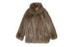 Furs Women's Stand Collar Moderate Coco Limited, синий fox raw белый - фото 12