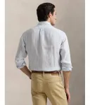 Льняная рубашка Custom fit Polo Ralph Lauren, синий - фото 3