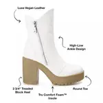 Женские ботинки Journee, White - фото 8