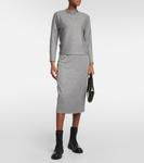 Топ из джерси Vince, серый - фото 2