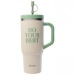 Кружка дорожная 900 мл матовая соболь Qwetch - фото