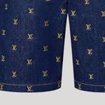 Джинсовые шорты мужские синие Louis Vuitton, синий - фото 3