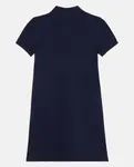 Платье из пике с коротким рукавом для девочки Lacoste, синий - фото 3