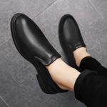 Мужские чёрные лоферы King Jinmai, чёрные на шнуровке 61155-KK - фото 7