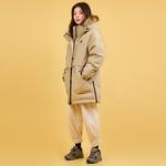 Пуховик женский бежевый New Balance - фото 3