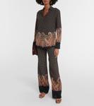 Рубашка в горошек с узором пейсли Etro, черный - фото 2