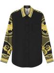 Versace рубашка с принтом «Барокко», черный - фото