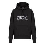 Толстовка men's x peter doig crossover fw21 logo embroidered pullover black Dior, черный - фото