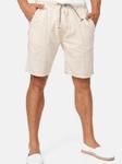 Шорты льняные корваллис Indicode, бежевый - фото 2