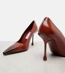 Кожаные туфли лодочки Ixia 95 Jimmy Choo, Cognac/Bla - фото 5