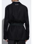 AMIRI блейзер с поясом, черный - фото 4
