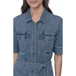 Платье DKNY с поясом, синий - фото 3