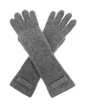 Перчатки из грубого зерна Jacquemus, серый - фото