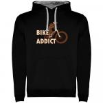 Худи Kruskis Bike Addict Two-Colour, черный - фото