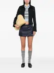 Мини-юбка с карманом на молнии Miu Miu, синий - фото 2