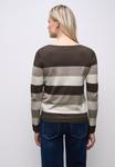 Джемпер Street One GESTREIFTER PULLOVER, Braun/Brown - фото