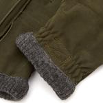 Перчатки из нубука Joar Hestra, темно-оливковый - фото 3