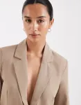 Бежевый сшитый блейзер свободного кроя Vero Moda Petite - фото 4