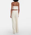 Шерстяные брюки с низкой талией Wardrobe.NYC, белый - фото 3