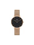 Наручные часы Petite Melrose 32 мм Daniel Wellington, черный - фото