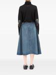 MM6 Maison Margiela джинсовая юбка, синий - фото 4