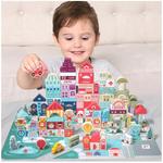 Деревянные блоки, Город, 115 блоков KRUZZEL - фото 5