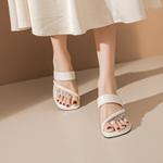 Шлепанцы женские Gemeiq, серебряный - фото 5