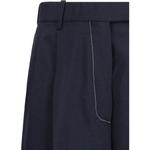 Широкие брюки THOM BROWNE, синий - фото 4