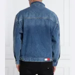 Джинсовая куртка оверсайз Tommy Hilfiger, синий - фото 3