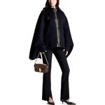 Плащ женский синий с черной надписью Louis Vuitton - фото 2