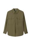 Блуза Sissy-Boy Button-down blouse, Dunkelgrün/Dark Green - фото