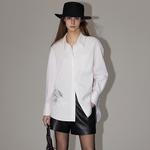 ELLE Рубашка Women's White Pointed Collar Moderate - фото 5