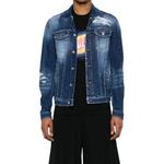 DSQUARED 2 Потёртая джинсовая куртка DSQUARED2, Blue - фото 5