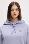 Хлопковая толстовка Tommy Jeans, фиолетовый - фото 3