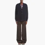 Кашемировый свитер мужской синий Prada, синий - фото 2