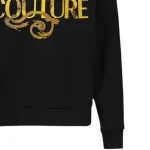 Свитшот с принтом Barocco Logo VERSACE JEANS COUTURE, черный - фото 6