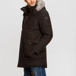 Moose Knuckles Куртка с меховым капюшоном, Black - фото 7