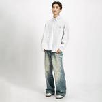 Футболка унисекс RickyisClown, зелено-голубая полоска - фото 7