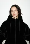 Зимняя куртка с капюшоном Pull&Bear, Black - фото 4