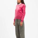 Свитер v-neck pullover red emblem 'pink' Comme Des Garcons Play, розовый - фото 4