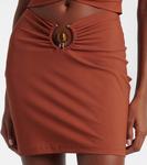 Мини-платье с ажурными вырезами Pierced Orbit Christopher Esber, Coconut Shell - фото 5