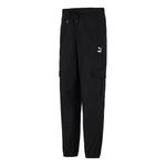 Брюки woven cargo bundle feet casual long pants black Puma, черный - фото
