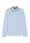 Топ BOSS Long sleeved top, Open Blue Ten/Blue - фото 5