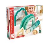 HAPE, деревянная игрушка, штабелируемые блоки - белый медведь, E0490A - фото