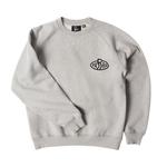 Толстовка Parra Legs Logo Crew Neck Sweatshirt, Heather Grey - фото