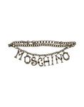 Ремень Couture Moschino, бронзовый - фото