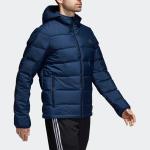 Пуховик мужской студенческий темно-синий Adidas, темно-синий - фото 6