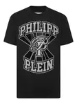 Футболка с декорированным логотипом Philipp Plein, черный - фото