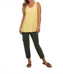 Обратимый топ-танк в цвете масло Sympli, Butter - фото 3